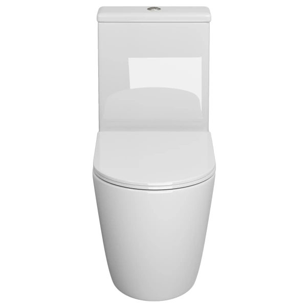 Унитаз-компакт Grossman GR-4480S безободковый, с сиденьем микролифт, белый