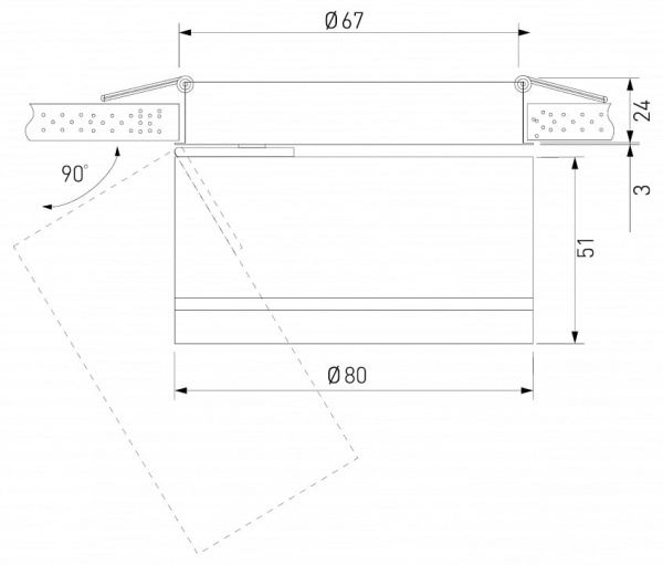 Встраиваемый светильник Elektrostandard Stark a062933