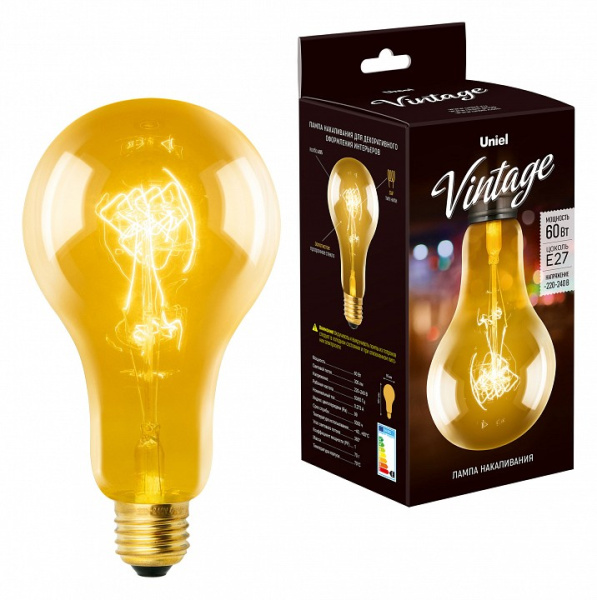 Лампа накаливания Uniel IL-V E27 60Вт K UL-00000477