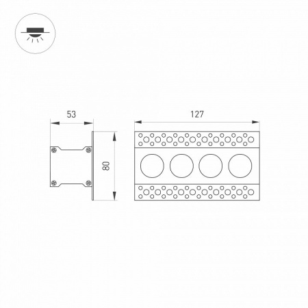 Встраиваемый светильник Arlight ORIENT 032224