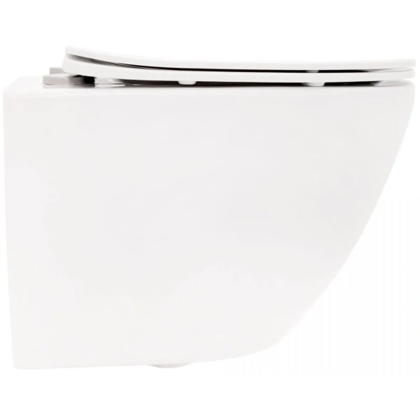 Унитаз подвесной Rea Carlo Mini REA-C2760 безободковый, с сиденьем микролифт, белый