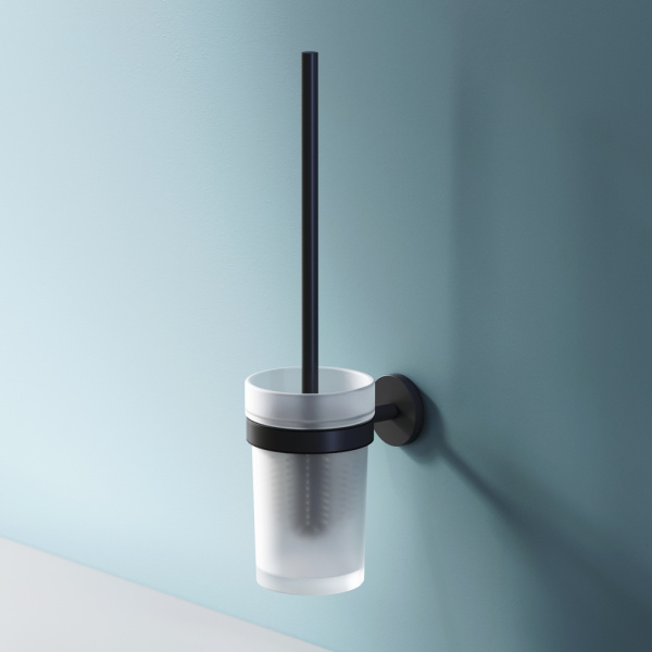 Стойка с туалетной щеткой AM.PM X-Joy A85A33322 черная матовая