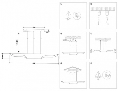 Подвесной светильник Ambrella Light TN TN5155