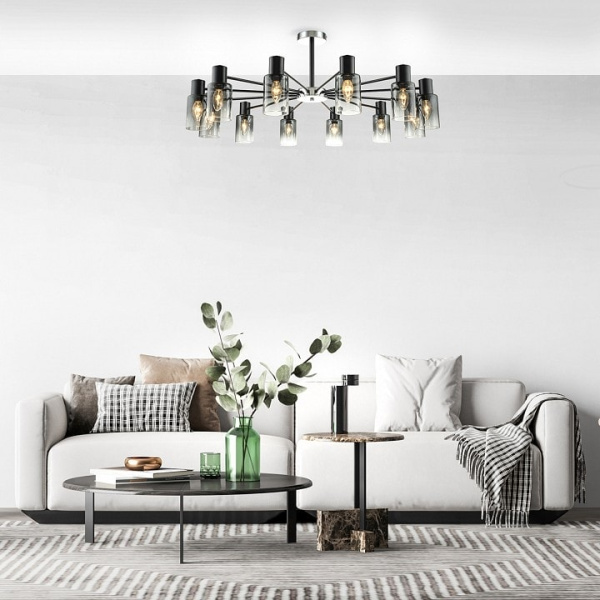 Люстра на штанге Escada Diversity 2120/12P Black