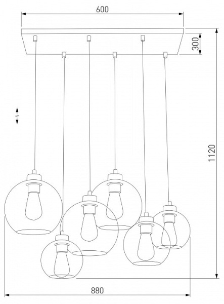 Подвесной светильник TK Lighting Cubus 2833 Cubus