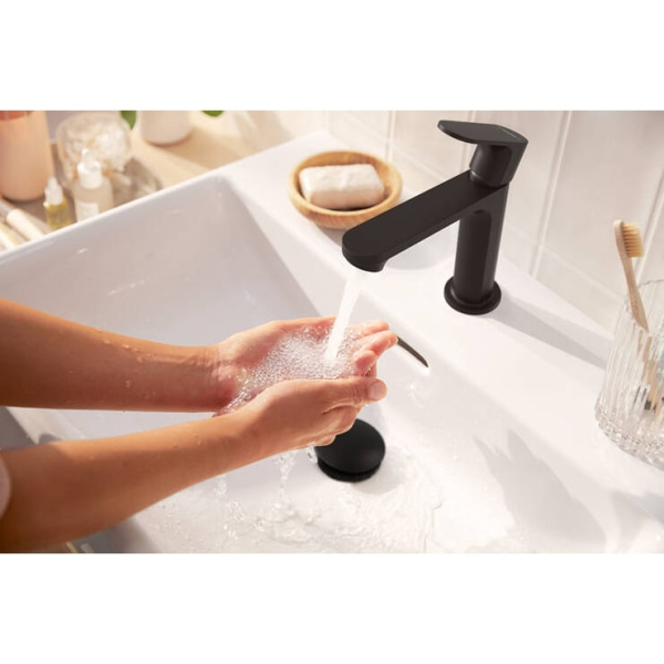 Смеситель для раковины Hansgrohe Rebris S 72588670 черный матовый