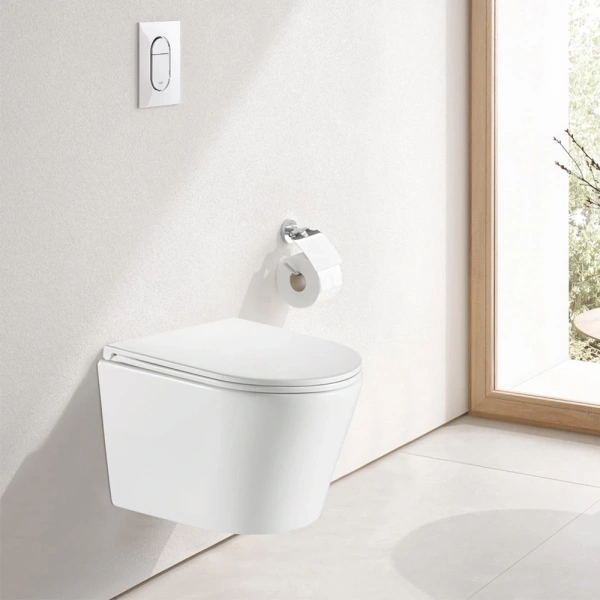 Унитаз подвесной Olive’S Torres TR30116DP безободковый, с сиденьем микролифт, белый