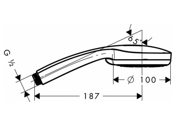 Лейка для душа hansgrohe Croma 28536000