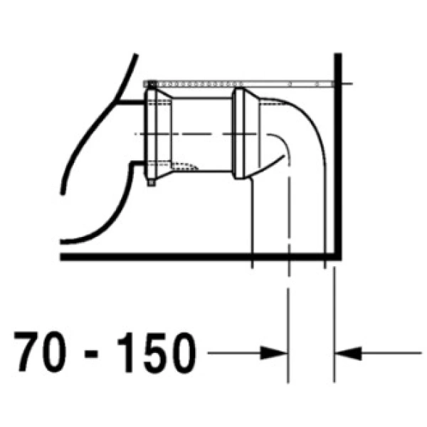 Чаша напольного унитаза Duravit Starck 3 2104090000