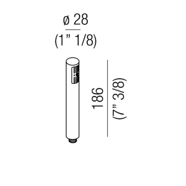 Лейка для душа Agape Al dente MET0268RS