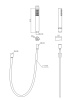 Душевой гарнитур BelBagno Uno UNO-DFS-CRM