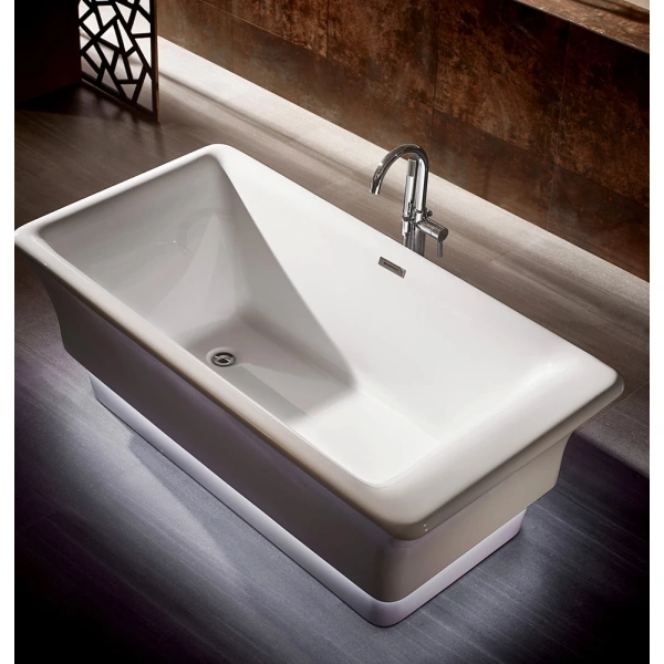 Акриловая ванна Abber AB9221 170x85 см, отдельностоящая, белый