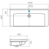 Раковина 100x46 см Акватон Миранда 1WH302249