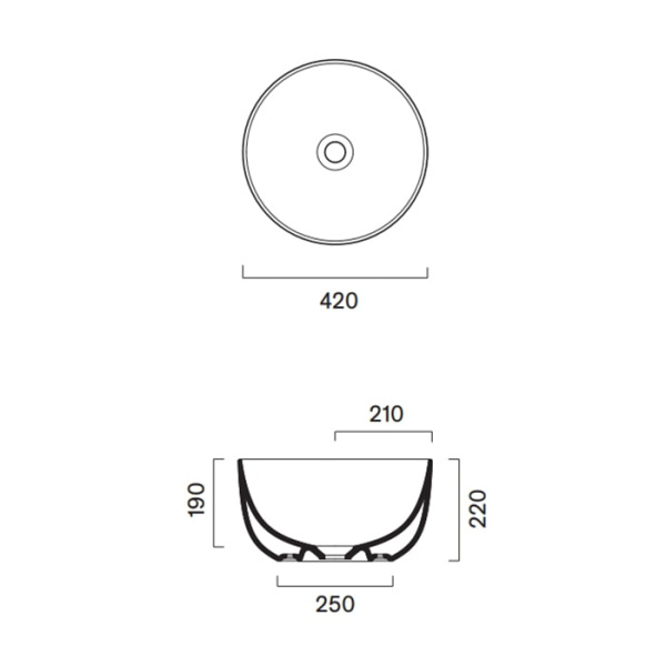 Раковина Catalano Sfera 42 0523420001