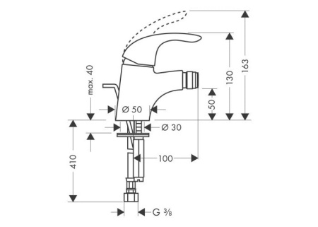 Смеситель для биде hansgrohe Focus E 31720000