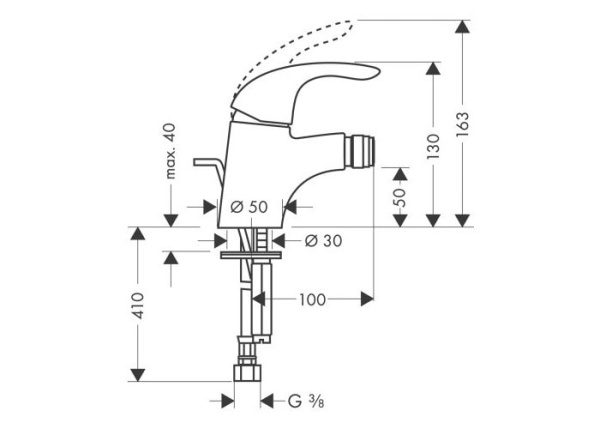 Смеситель для биде hansgrohe Focus E 31720000