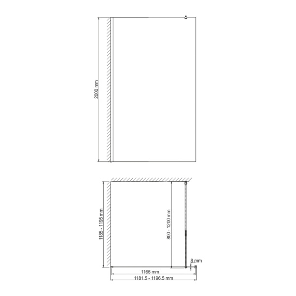 Душевая перегородка WasserKRAFT Rur 30W 120 30W40-TXG серебро