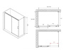 Душевой уголок Abber Komfort 140x100 AG93140-S102