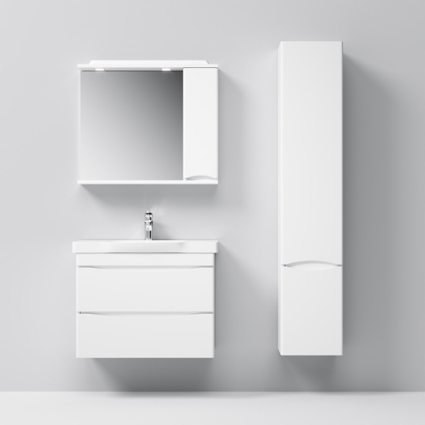 Зеркальный шкаф с подсветкой AM.PM Like M80MPR0801WG правосторонний белый глянец