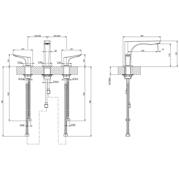 Смеситель для раковины Gessi Rilievo 59012#031