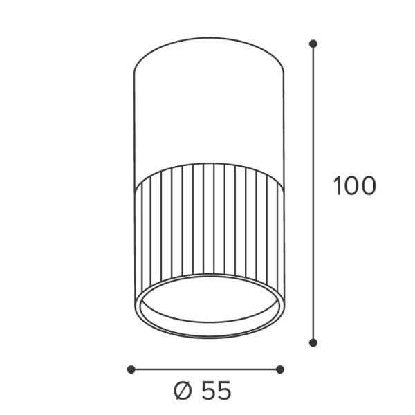 Накладной светильник Wolta DUO WSL-GU10/18W