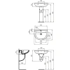 Раковина 60x46 см Vidima Sirius W413961