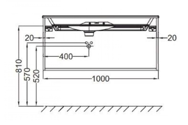 Тумба под раковину 100 см Jacob Delafon Nouvelle Vague EB3032-NR2 коричневая кожа