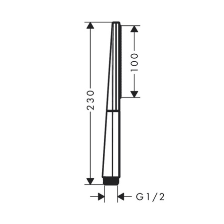 Душевая лейка Hansgrohe Rainfinity 26867340 шлифованный черный хром