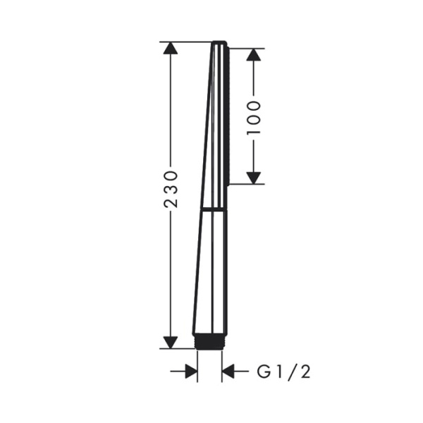 Душевая лейка Hansgrohe Rainfinity 26867340 шлифованный черный хром