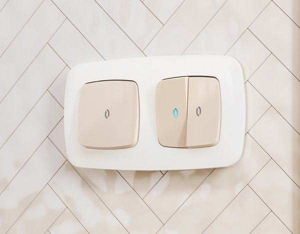 Клавиша для выключателя одноклавишного c подсветкой Ambrella Volt Quant OP3020