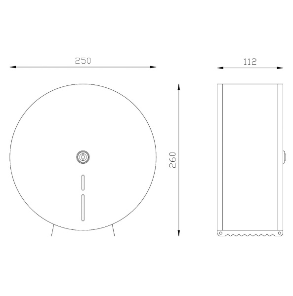 Диспенсер для туалетной бумаги Nofer 05001 Белый