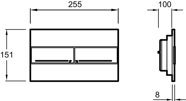Клавиша смыва Jacob Delafon E4316-38R
