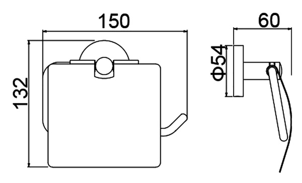 Держатель для туалетной бумаги Timo Saona 13042/03