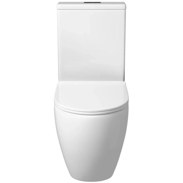 Унитаз-компакт Grossman GR-4446SQ безободковый, торнадо, с сиденьем микролифт, белый