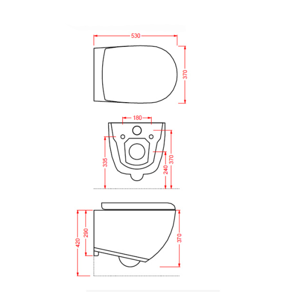 Унитаз подвесной Artceram File 2.0 FLV004 17 30 безободковый черный матовый