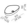 Раковина Agape Drop 70 ACER1098LZ *0