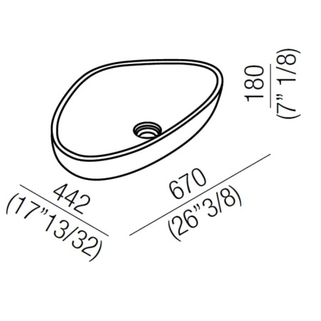 Раковина Agape Drop 70 ACER1098LZ *0