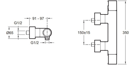 Смеситель для душа Jacob Delafon Composed E73164-CP