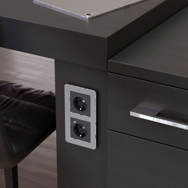 Рамка на 2 поста Werkel Platinum (алюминий) W0022606