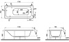 Акриловая ванна Vitra Optimum Neo 170x75 64570001000