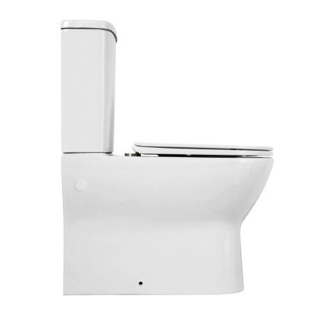 Унитаз-компакт безободковый с сиденьем BelBagno ENERGIA BB8134CPR/SC