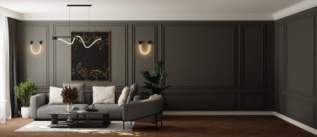 Накладной светильник LIGHTERA Tura LE103W-93BB STAINLESS