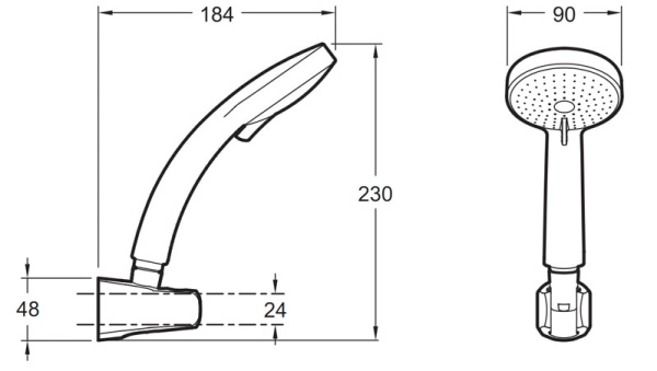 Ручной душ Jacob Delafon Citrus E12904-CP