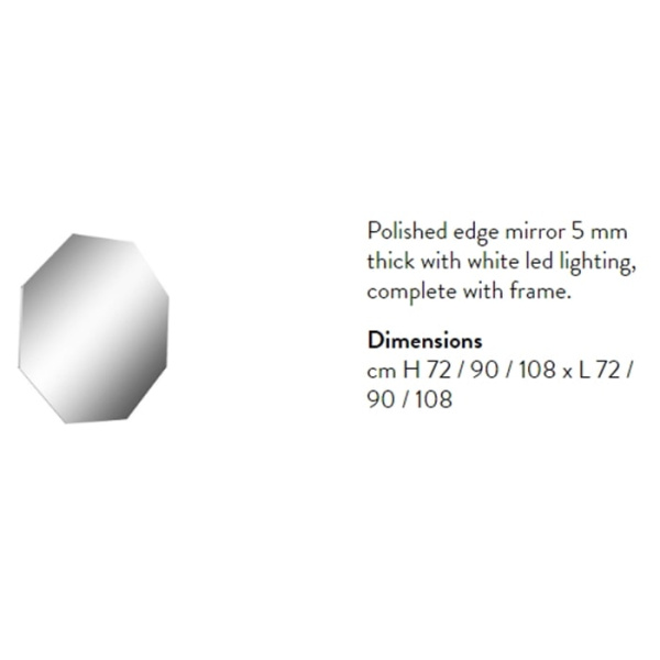 Зеркало Antonio Lupi Modulo 108 MODULO8108W с подсветкой