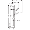 Душевой гарнитур hansgrohe Croma Select E Multi 26590400