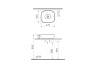 Раковина Vitra Outline Recycled 48 7994B066-0016 тауп матовый