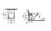 Унитаз подвесной Vitra S20 7508B003-0075 безободковый