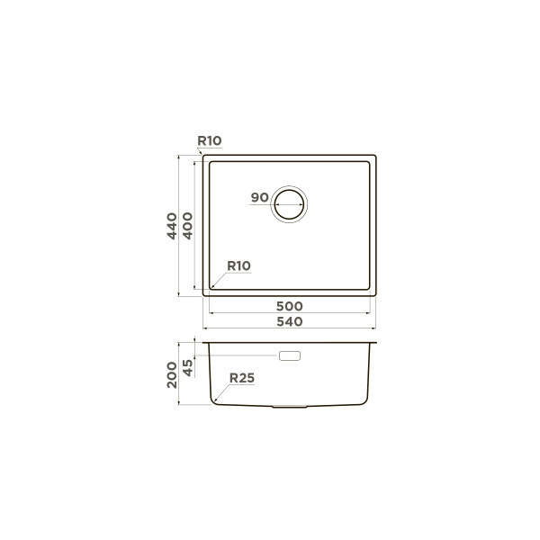 Кухонная мойка Omoikiri Tadzava 54-U/I-Ultra-IN нержавеющая сталь/нержавеющая сталь 4993800