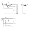 Раковина 82,5x45 см Ideal Standard Tesi T3509V1
