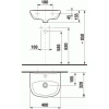 Раковина 40x32 см Jika Zeta 8153930001041